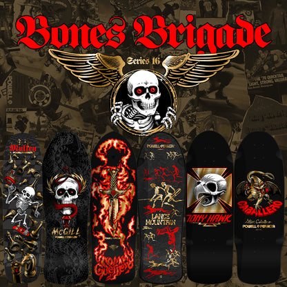 *LIMITED* Powell Peralta Bones Brigade Series 16 RODNEY MULLEN Black/Gold Foil Deck 7.4"