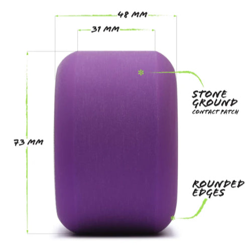 Orangatang Beefcake Wheels Purple 73MM 83A