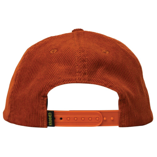 Krooked Belle Corduroy Snapback Hat - Rust