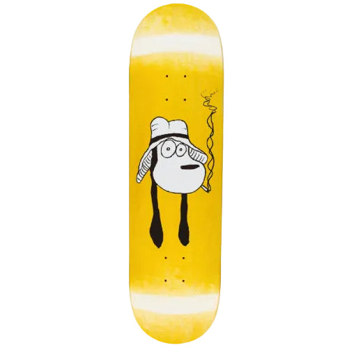 Fucking Awesome Berle Spike Drawing Skateboard Deck 8.5" yellow veneer