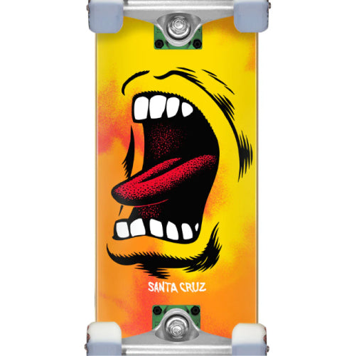 Santa Cruz Big Mouth Flame Complete Skateboard 8" graphic