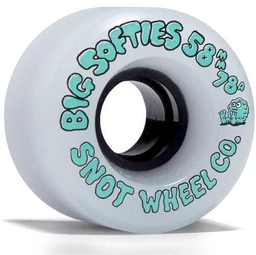 Snot Big Softies Wheels White/Teal 58MM 78A profile