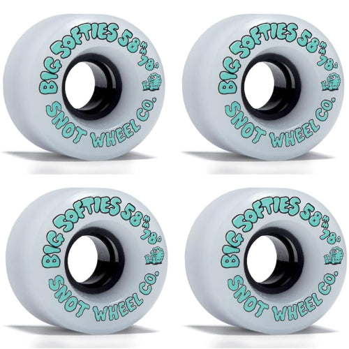 Snot Big Softies Wheels White/Teal 58MM 78A set