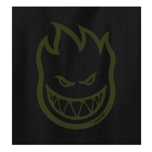 Spitfire BigHead Tee - Black/Green close