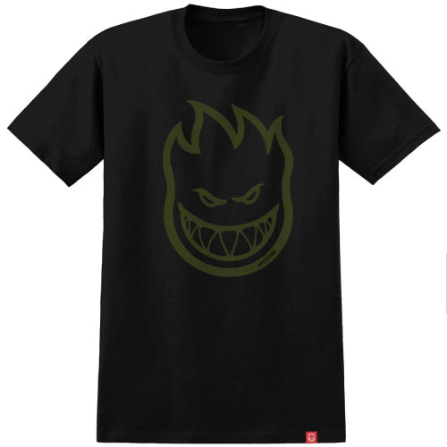 Spitfire BigHead Tee - Black/Green full