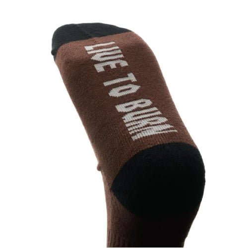 Spitfire Bighead Crew Socks - Dark Red/Black/White