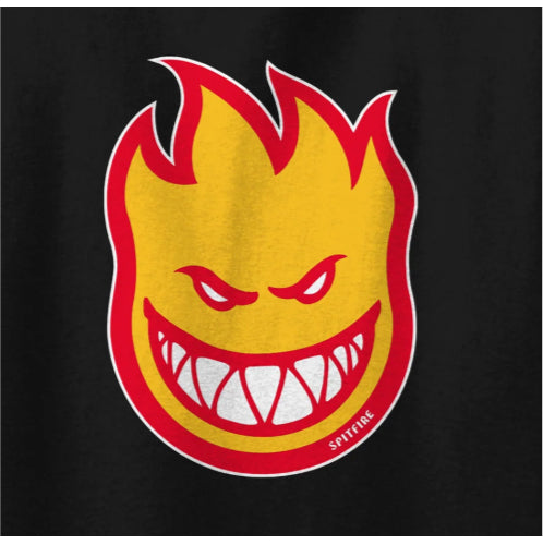Spitfire BigHead Fill Tee - Black/Gold/Red close
