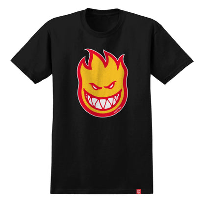 Spitfire BigHead Fill Tee - Black/Gold/Red full