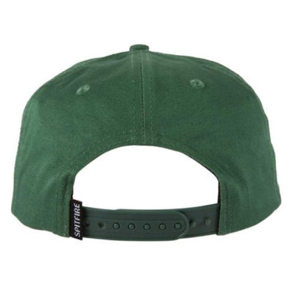 Spitfire Bighead Fill Snapback Hat - Dark Green/Red/Gold
