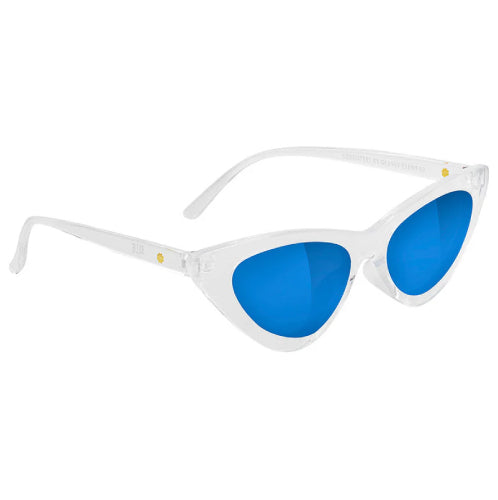 Glassy Billie Polarized Sunglasses - Clear/Blue