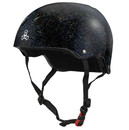 Triple Eight Certified Sweatsaver Helmet black glitter profile