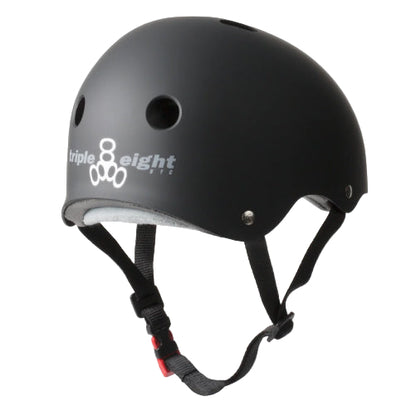 Triple Eight Certified Sweatsaver Helmet Black matte back