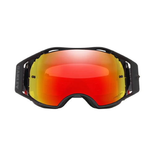 Oakley Airbrake MTB Goggles Black Gunmetal Strap with Prizm MX Torch Iridium Lenses