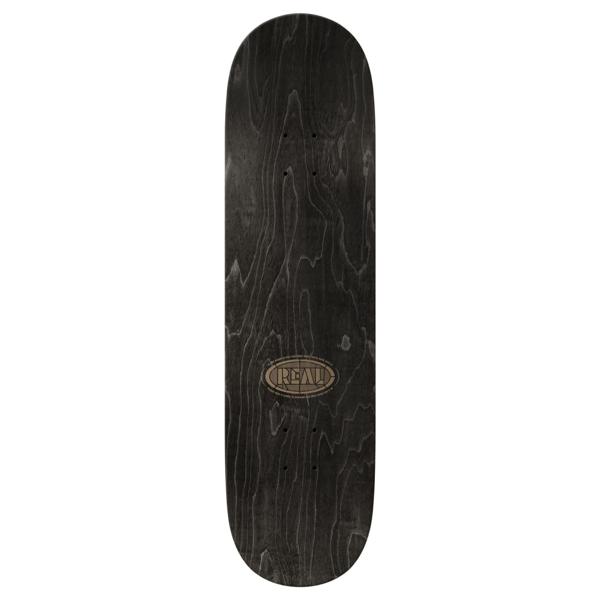 Real Walker Black Sunday Cathedral Skateboard Deck 8.38" top