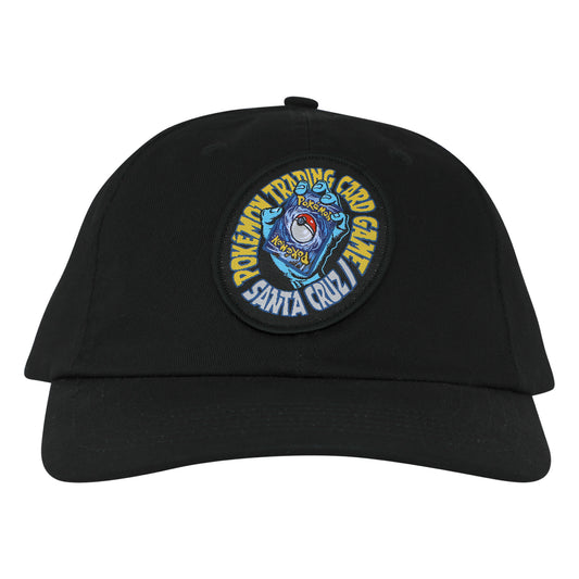 Santa Cruz X Pokémon TCG Hand Snapback Hat - Black