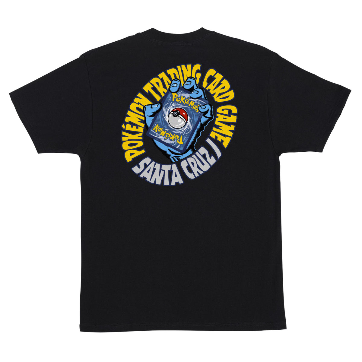 Santa Cruz X Pokémon TCG Hand Heavyweight Tee - Black back