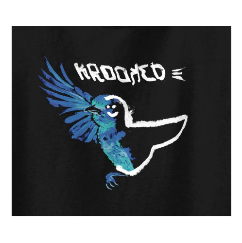 Krooked Blue Bird Tee - Black