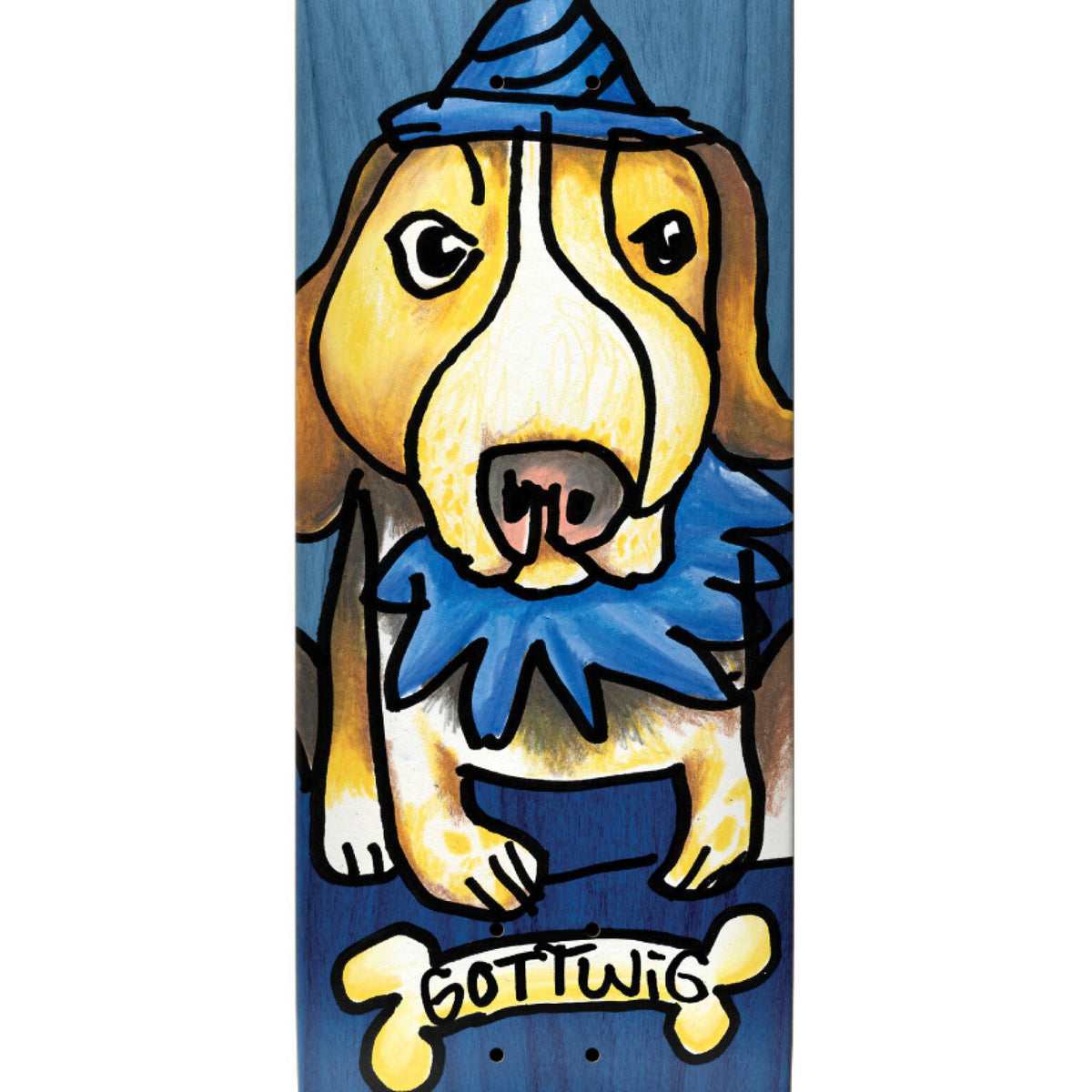 Krooked Gottwig Blueberry Skateboard Deck 8.25" graphic