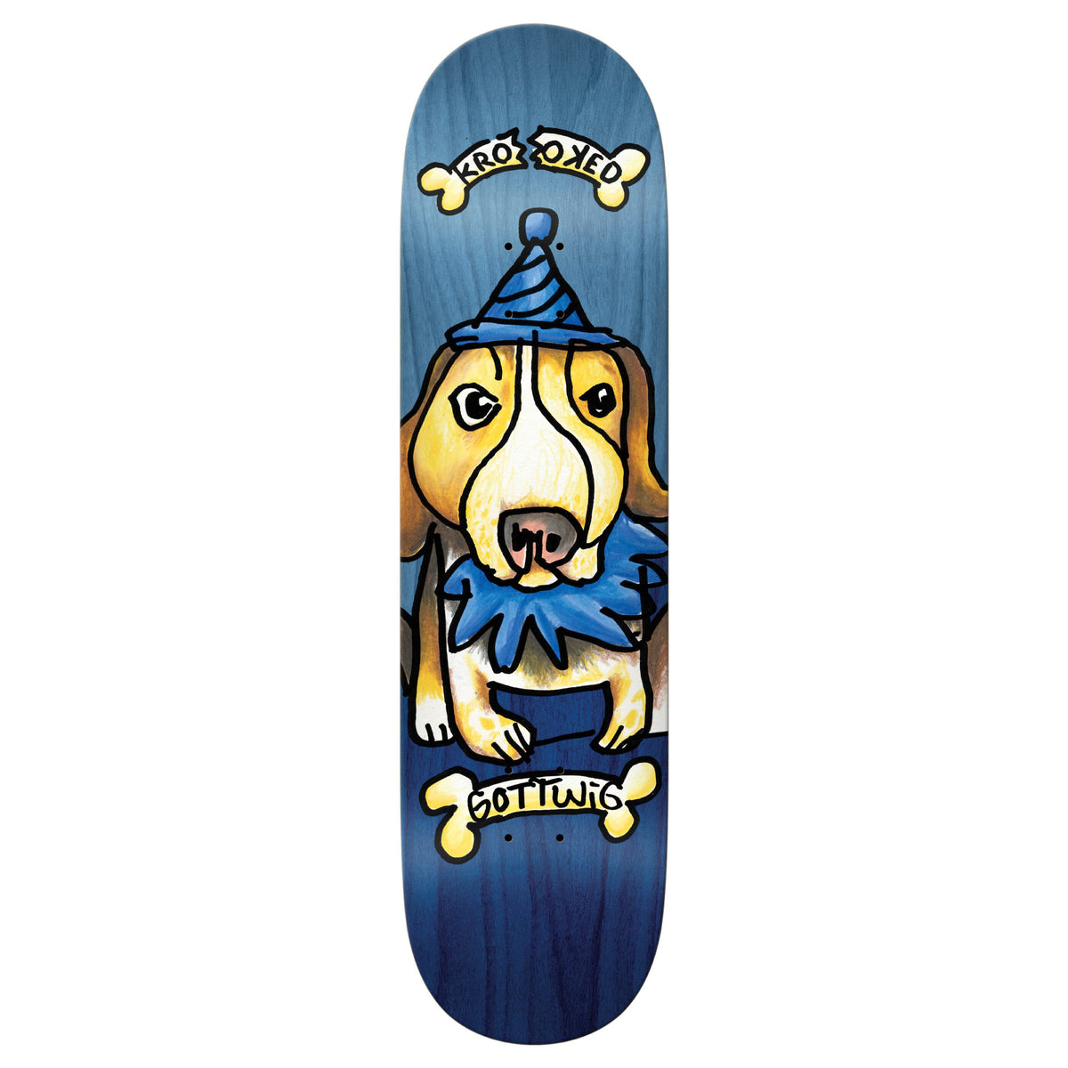 Krooked Gottwig Blueberry Skateboard Deck 8.25"