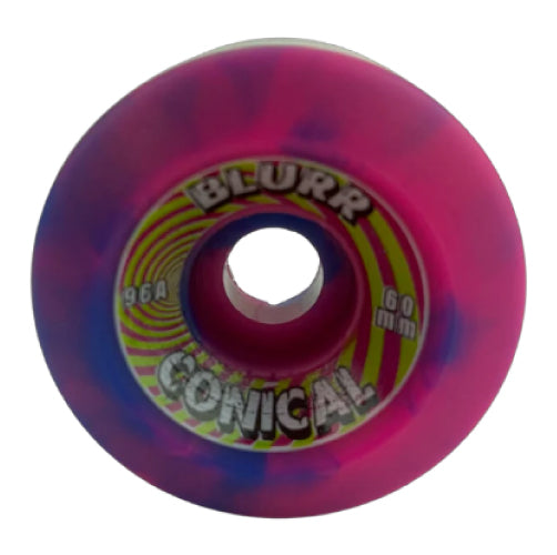 Blurr Reissue Skateboard Wheels Pink/Purple Swirl 60MM 96A