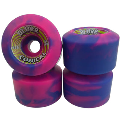 Blurr Reissue Skateboard Wheels Pink/Purple Swirl 60MM 96A