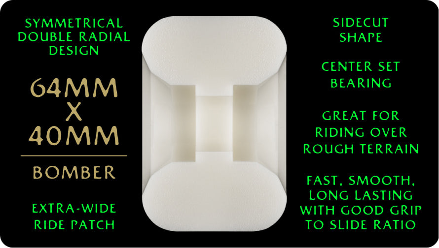 Powell Peralta Dragon Formula Bomber Symmetrical Wheels 64MM 88A specs