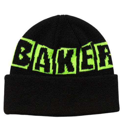 Baker Brand Logo Beanie - Black/Green