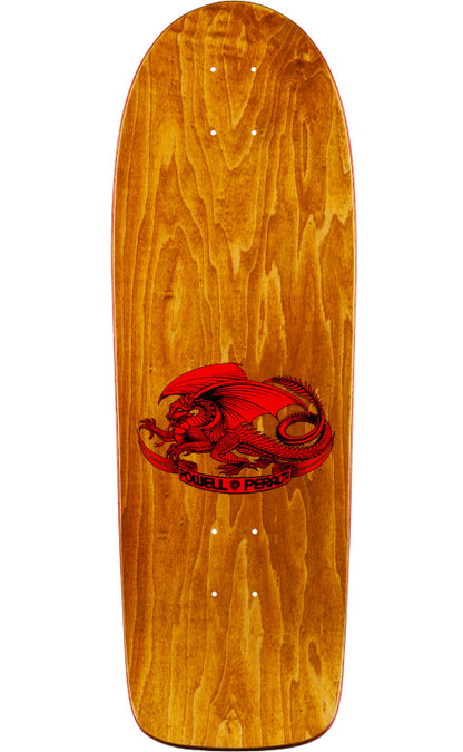 Powell Peralta Ray Rodriguez OG Skull & Sword Brown Stain Reissue Skateboard Deck 10.0" top