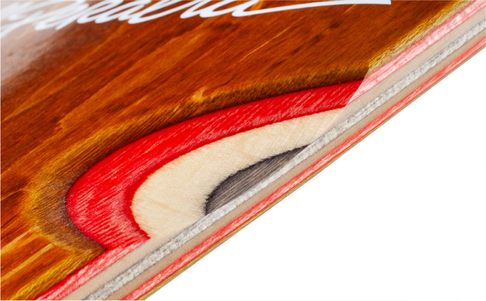 Powell Peralta Ray Rodriguez OG Skull & Sword Brown Stain Reissue Skateboard Deck 10.0" wheel wells