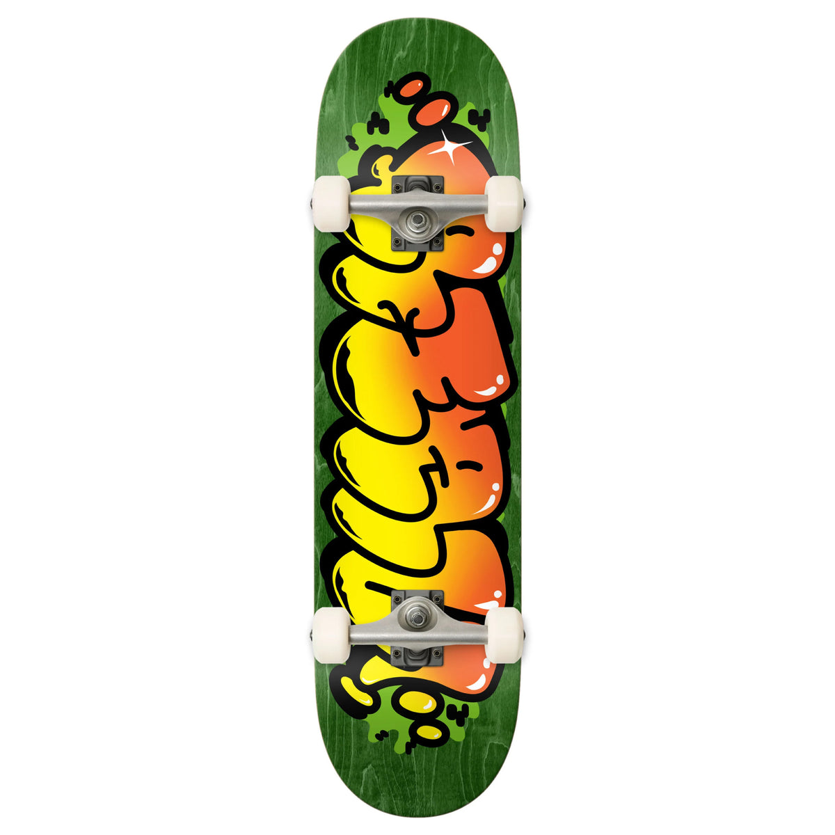 Real Bubble Letter Complete Skateboard Green 8.5"