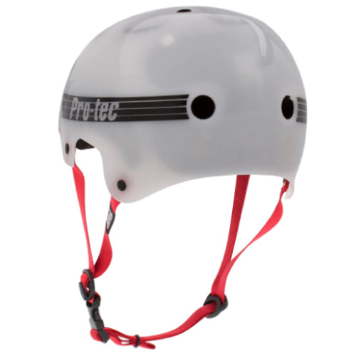 Pro-Tec Old School Bucky Lasek Skateboarding Helmet - Translucent White