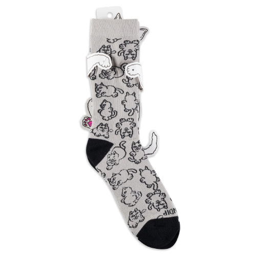 Rip N Dip Nermie Buddies Crew Socks - Heather Grey