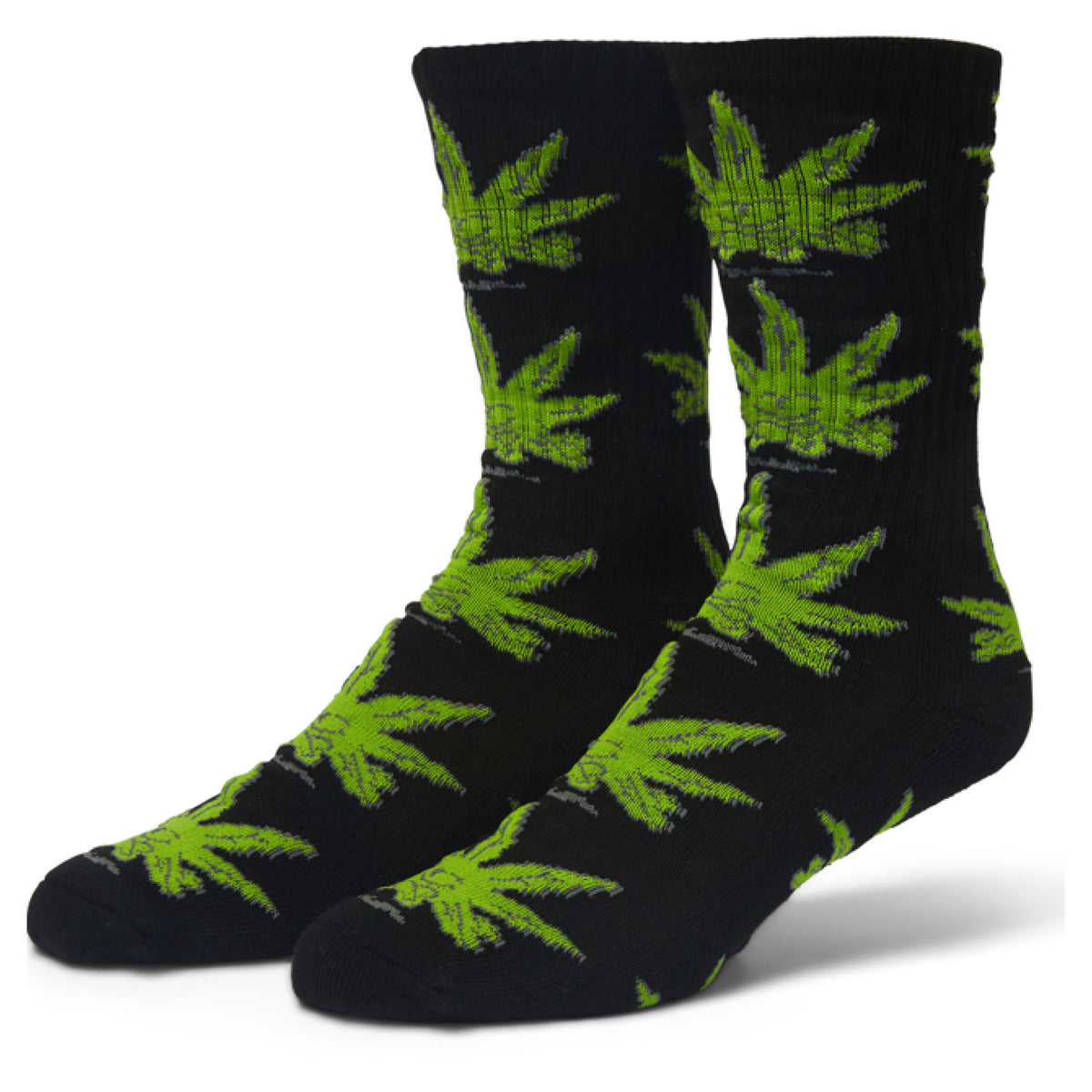 HUF Green Buddy Crew Socks black