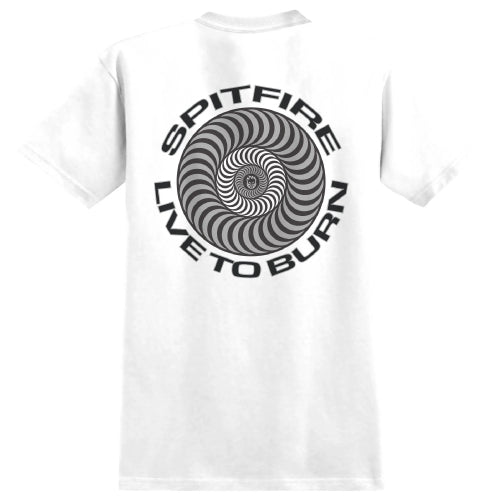 Spitfire Live to Burn Tee - White