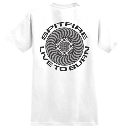 Spitfire Live to Burn Tee - White