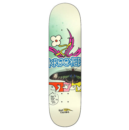Krooked Una Butterfly Call Skateboard Deck 8.5"