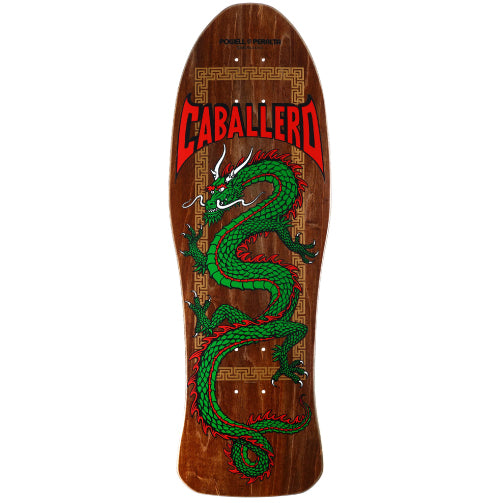 Powell Peralta Steve Caballero Chinese Dragon Brown Stain Reissue Skateboard Deck 10"