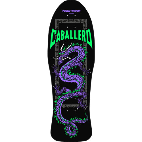 Powell Peralta Steve Caballero Chinese Dragon Black/Purple Reissue Skateboard Deck 10"