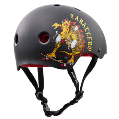 Pro-Tec Steve Caballero Classic Skateboarding Helmet - Black/Cab Dragon