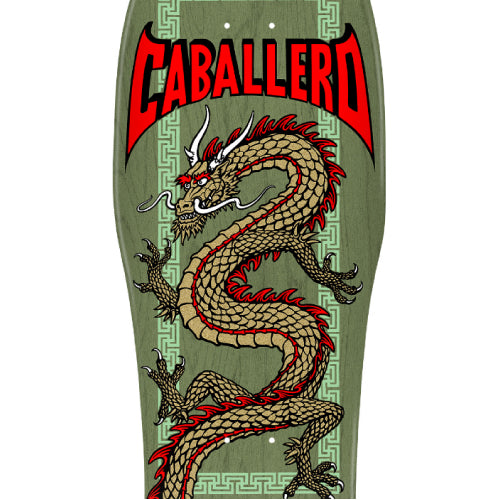 Powell Peralta Steve Caballero Chinese Dragon Sage Green Reissue Skateboard Deck 10"