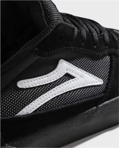 Lakai Cambridge Skate Shoe - Black/Black Suede detail