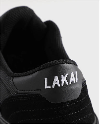 Lakai Cambridge Skate Shoe - Black/Black Suede heel