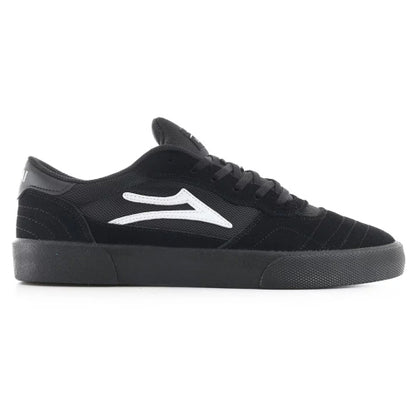 Lakai Cambridge Skate Shoe - Black/Black Suede outside