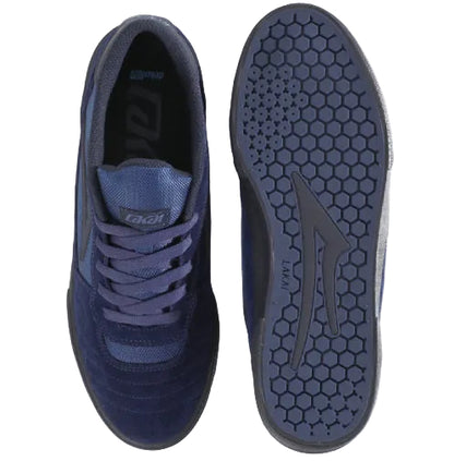Lakai Cambridge Skate Shoe - Estate Blue Suede Monochrome top bottom