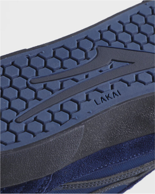 Lakai Cambridge Skate Shoe - Estate Blue Suede Monochrome tread