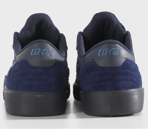 Lakai Cambridge Skate Shoe - Estate Blue Suede Monochrome heel