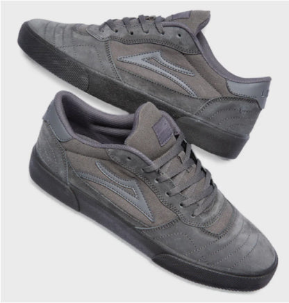 Lakai Cambridge Skate Shoe - Charcoal Suede pair