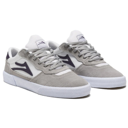 Lakai Cambridge Skateboarding Shoe - Grey/White Suede