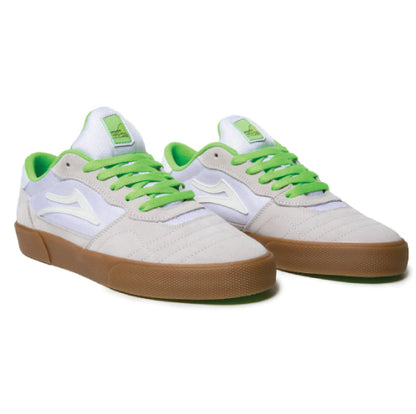 Lakai Cambridge Suede Leather Skateboarding Shoe - White/UV