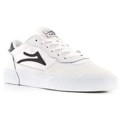 Lakai Cambridge Skate Shoe - White Leather profile